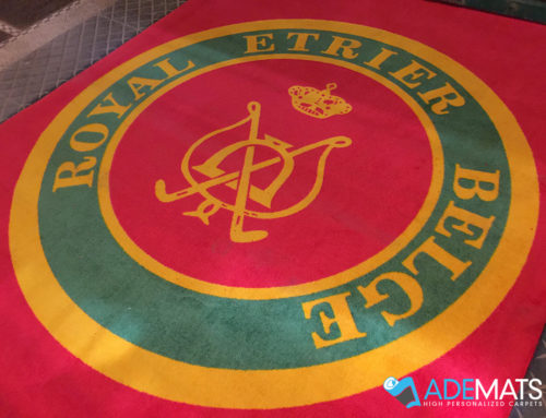 Tapis logo grand format pour le centre équestre « Royal Etrier Belge »